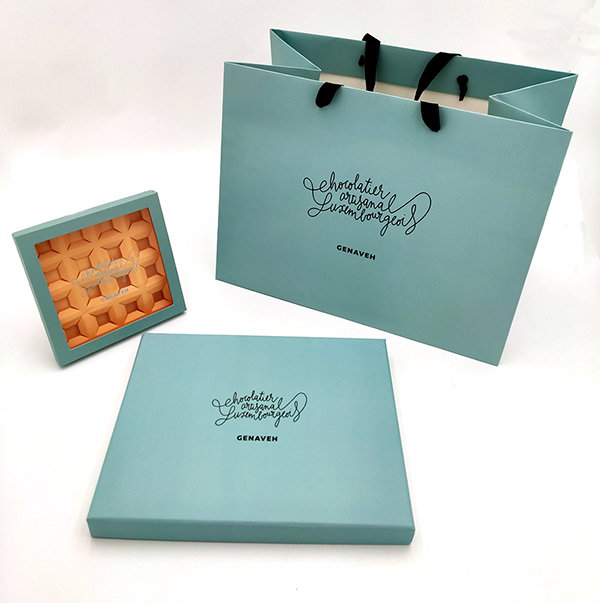 Emballage personnalisé pour chocolatier Chcolaterie Genaveh